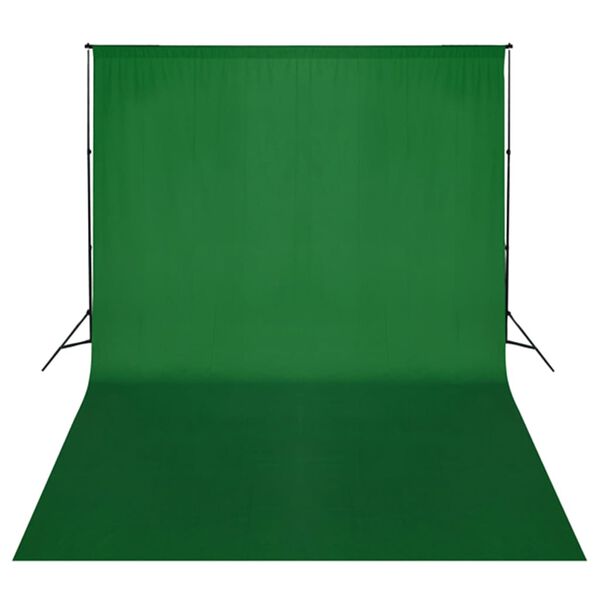 vidaXL Photo Studio Kit me&eth; lj&oacute;sasetti, bakgrunni og endurskinsmerki