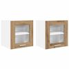 vidaXL Vegghengdur sk&aacute;pur Riga 2 pcs Artisan Eik 40 x 31 x 40 cm