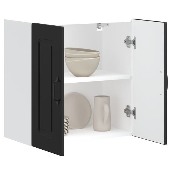 vidaXL Eldh&uacute;sveggsk&aacute;pur Kalmar Svartur Samsettur Vi&eth;ur