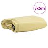 vidaXL D&yacute;na 650g / m&sup2; Drapplita&eth;ur 3 x 5 m Striga me&eth; PVC h&uacute;&eth;u