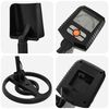 vidaXL Metal detector me&eth; LCD skj&aacute; 3 ger&eth;ir 19 cm sp&oacute;lu Svart