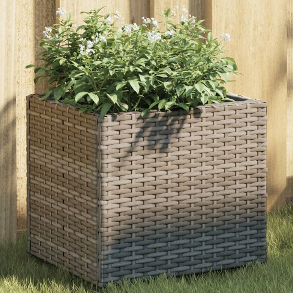 vidaXL Gar&eth;ker Gr&aacute;tt 36x30x32 cm P&oacute;l&yacute;rattan