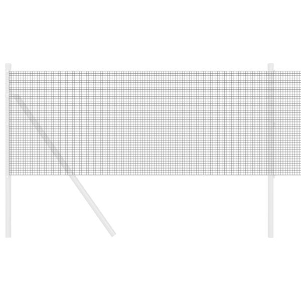 vidaXL Suðuvírs girðing Grár 0.4 x 50 m Stál