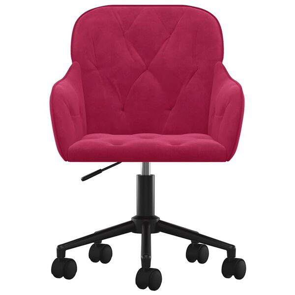 vidaXL Sn&uacute;ningsbor&eth;stofust&oacute;lar 2 stk. V&iacute;nrau&eth;ir Flauel