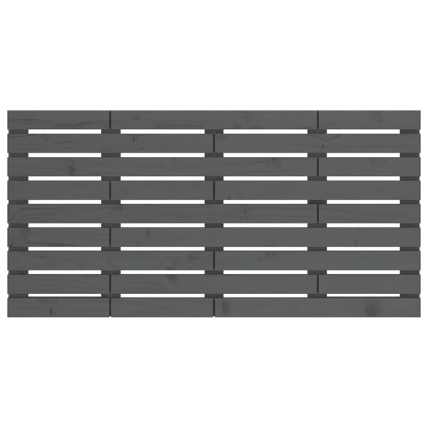 vidaXL Vegghengdur H&ouml;f&eth;agafl Gr&aacute;r 141x3x63 cm Gegnheil Fura