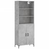 vidaXL H&aacute;r Sk&aacute;pur Steypugr&aacute;r 69,5x34x180 cm Samsettur Vi&eth;ur