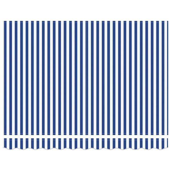 vidaXL H&aelig;gt a&eth; draga saman skyggni Bl&aacute;r og hv&iacute;tur 300 x 250 cm