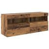 vidaXL Sj&oacute;nvarpsveggsk&aacute;pur me&eth; LED Gamall vi&eth;ur 100 x 30 x 40 cm