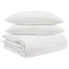 vidaXL R&uacute;mfatasett me&eth; kodda 3 pcs Hv&iacute;tt D&uacute;nfja&eth;rir