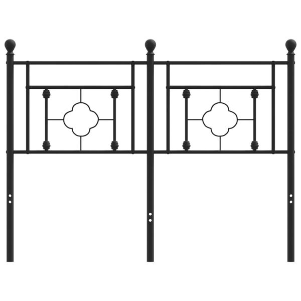 vidaXL Skiptanlegt R&uacute;mgafl &uacute;r M&aacute;lmi Svartur 120 cm