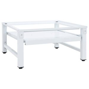 vidaXL &THORN;vottav&eacute;lastallur me&eth; &Uacute;tdraganlegri Sk&uacute;ffu Hv&iacute;tur