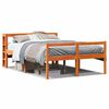 vidaXL R&uacute;mgrind me&eth; H&ouml;fu&eth;gafli Vaxbr&uacute;nn 140x190 cm Gegnheil Fura