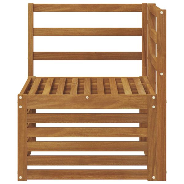 vidaXL &Uacute;ti Hornsofa Hrein akas&iacute;utr&eacute; N&aacute;tt&uacute;rulegur 63 x 63 x 73 cm