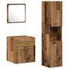 vidaXL Ba&eth;herbergismublasett 4 pcs Gamall vi&eth;ur Samsettur vi&eth;ur