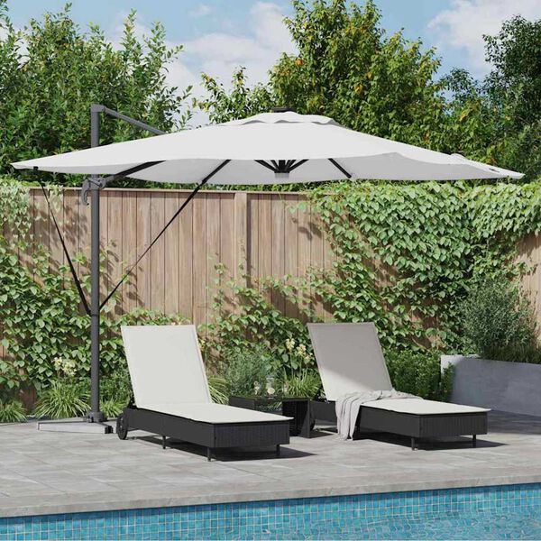 vidaXL Roma Parasol Drapplitaður 286 x 285 x 270 cm