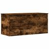 vidaXL Geymslubox Reykt&oacute;na Eikarlitur 100x42x46 cm Samsettur Vi&eth;ur