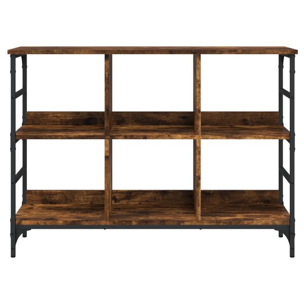 vidaXL Skenkir Reyklitu&eth; Eik 102x32x73,5 cm Samsettur Vi&eth;ur