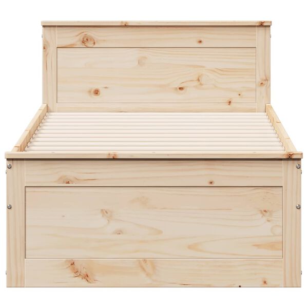 vidaXL R&uacute;mgrind &aacute;n D&yacute;nu me&eth; H&ouml;f&eth;agafli 100x200 cm Gegnheil Fura