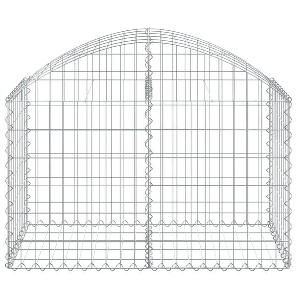 vidaXL Bogadreginn Grjótkassi 100x50x60/80 cm Sinkhúðað Járn