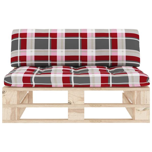 vidaXL Miðjueining fyrir Brettasófa í Garðinn Gegndreypt Fura