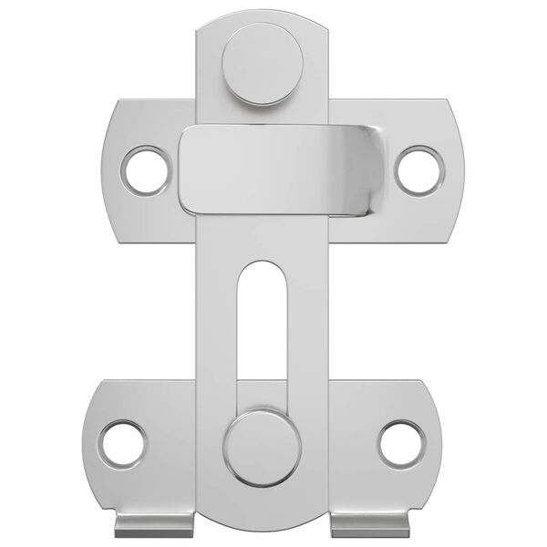 vidaXL Hur&eth;arhengi 12 pcs Silfur 70 x 8 mm St&aacute;l