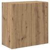 vidaXL Sj&oacute;nvarpsveggsk&aacute;pur Vegghengt Artisan Eik 59,5 x 31 x 60 cm