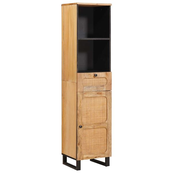 vidaXL Ba&eth;herbergi Sett me&eth; sk&uacute;ffu me&eth; hur&eth; N&aacute;tt&uacute;rulegur Hart mang&oacute;tr&eacute;