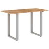 vidaXL Bor&eth;stofubor&eth; 118x58x76 cm Gegnheill Akas&iacute;uvi&eth;ur