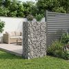 vidaXL Gabion h&aelig;kka&eth; r&uacute;m Silfur 90 x 50 x 150 cm Galvaniserad st&aacute;l