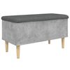 vidaXL Geymslubekkur Steypugr&aacute;r 82x42x46 cm Samsettur Vi&eth;ur