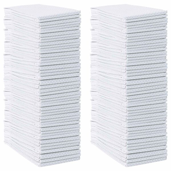 vidaXL Efnish&aacute;&eth; hundap&uacute;&eth;i 100 pcs Svartur og Hv&iacute;tt 120 x 80 cm