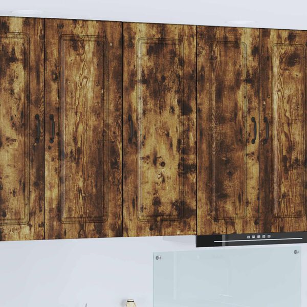 vidaXL Eldh&uacute;s sk&aacute;pur Kalmar Rau&eth;-eik 40 x 31 x 100 cm Samsettur vi&eth;ur