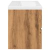 vidaXL Vaskskápur með innbyggðri handlaug Artisan Oak