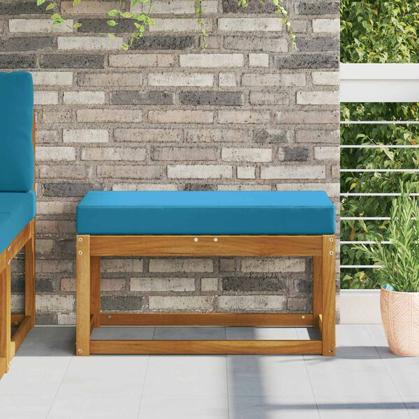 vidaXL Utandyra s&aelig;ti p&uacute;&eth;i K&oacute;ngabl&aacute;r 80 x 40 x 8 cm 100% p&oacute;l&yacute;ester