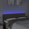 vidaXL LED H&ouml;f&eth;agafl 144x5x78/88 cm M&oacute;gr&aacute;tt &Aacute;kl&aelig;&eth;i
