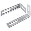 vidaXL Andst&ouml;&eth;ufesting Einlita 2 pcs Silfur 74,5 x 15 x 32 mm J&aacute;rn
