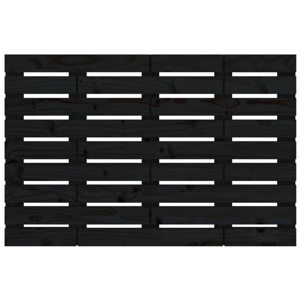 vidaXL H&ouml;f&eth;agafl Svartur 81x3x63 cm Gegnheil Fura