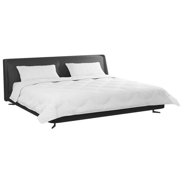 vidaXL D&uacute;kur me&eth; p&uacute;&eth;um me&eth; kodda 3 pcs Hv&iacute;tt Mikrof&iacute;ber og d&uacute;nfja&eth;rir