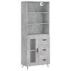 vidaXL H&aacute;r Sk&aacute;pur Steypugr&aacute;r 69,5x34x180 cm Samsettur Vi&eth;ur