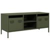 vidaXL sj&oacute;nvarpssk&aacute;pur Olive Green 101,5x39x43,5 cm Kaldvalsa&eth; st&aacute;l