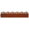 vidaXL Grasskantur 10 pcs Rusty 103 x 0,05 x 22 cm Ve&eth;ra&eth; st&aacute;l
