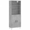 vidaXL H&aacute;r Sk&aacute;pur Steypugr&aacute;r 69,5x34x180 cm Samsettur Vi&eth;ur