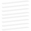 805283 vidaXL Bookshelf Boards 8 pcs White 80x10x1,5 cm Chipboard