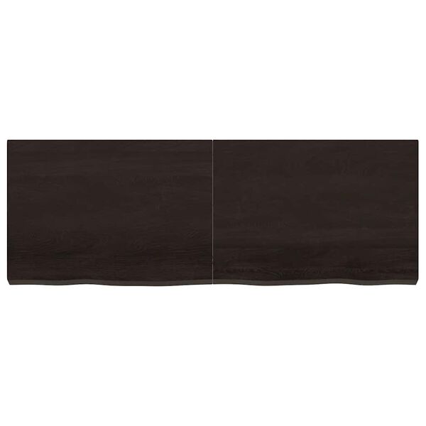 vidaXL Ba&eth;herbergisbor&eth;plata Br&uacute;nn 140x50x(2-6)cm Me&eth;h&ouml;ndla&eth;ur Vi&eth;ur