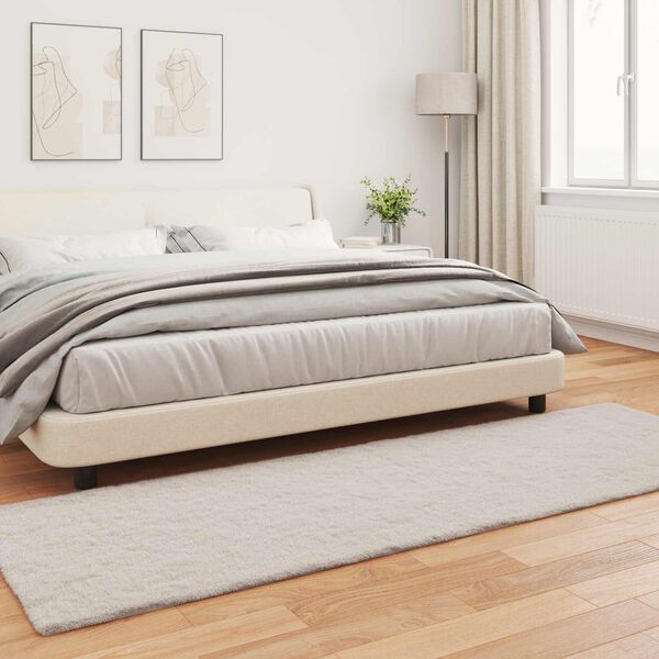 vidaXL Gervikaninufellsd&uacute;kur Olite Drapplita&eth;ur 80 x 250 cm P&oacute;l&yacute;ester