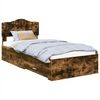 vidaXL Ramsv&iacute;k me&eth; h&ouml;fu&eth;gafl Rau&eth;-eik 70 x 190 cm Samsettur vi&eth;ur