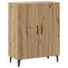 vidaXL Skenkur Listamannseik 70x34x90 cm Samsettur Vi&eth;ur