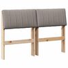 vidaXL B&oacute;lstru&eth; r&uacute;mgafl M&oacute;gr&aacute;r 120 cm Solid furuhikk