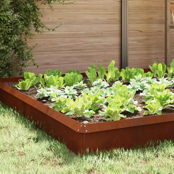 vidaXL Sniglagir&eth;ingar 16 pcs Rusty Ve&eth;ra&eth; st&aacute;l