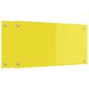 vidaXL Eldhús Backsplash 2 pcs Gulur 80 x 40 cm hertuð gler